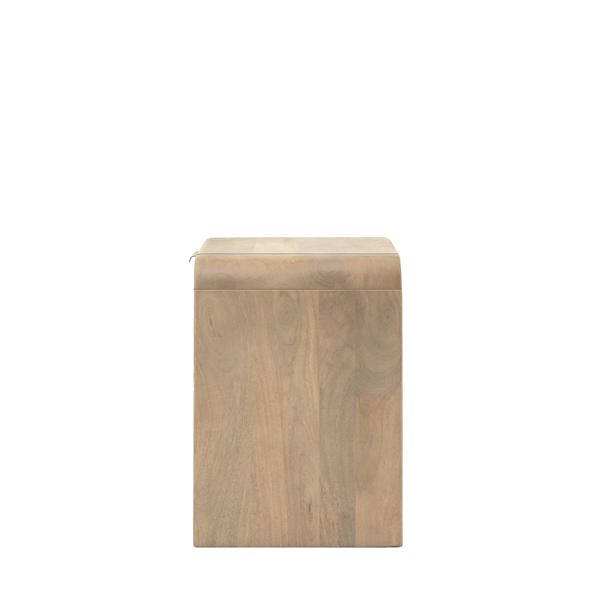 Corven Large Fluted Mango Wood 1 Drawer Bedside Table wood, SO'HOME