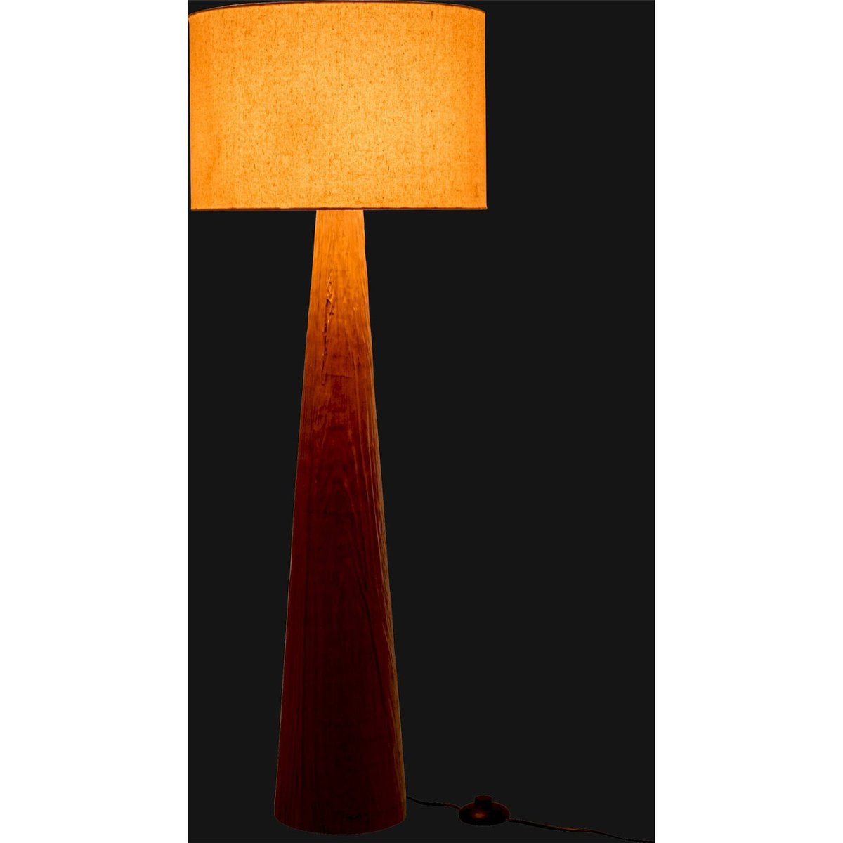Lampadaire en céramique melina marron foncé, RECOLLECTION