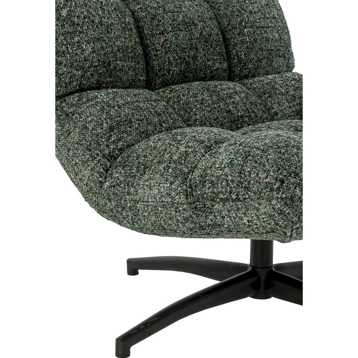 Chaise longue matelassée en métal vert émeraude, RECOLLECTION