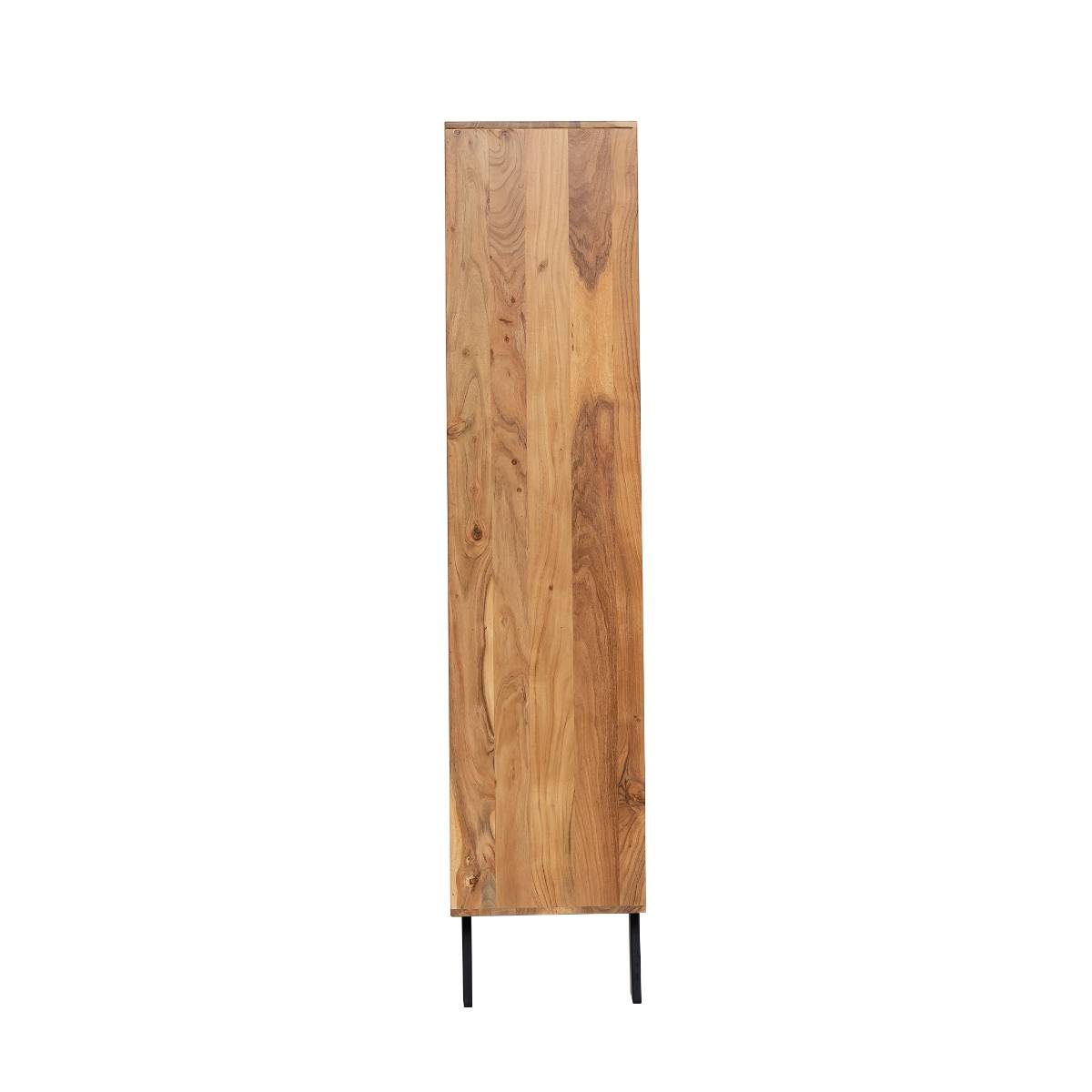 Vitrine en bois d'acacia et métal MANO bois clair, MADE IN MEUBLES