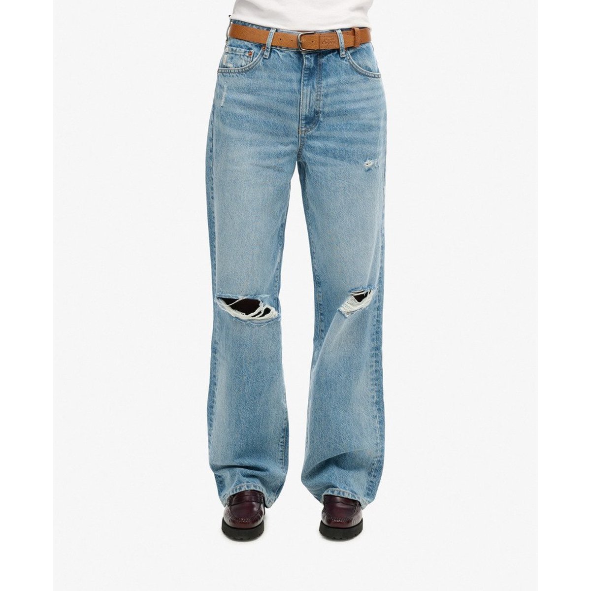 Jean large en coton bio vintage custom spring, SUPERDRY