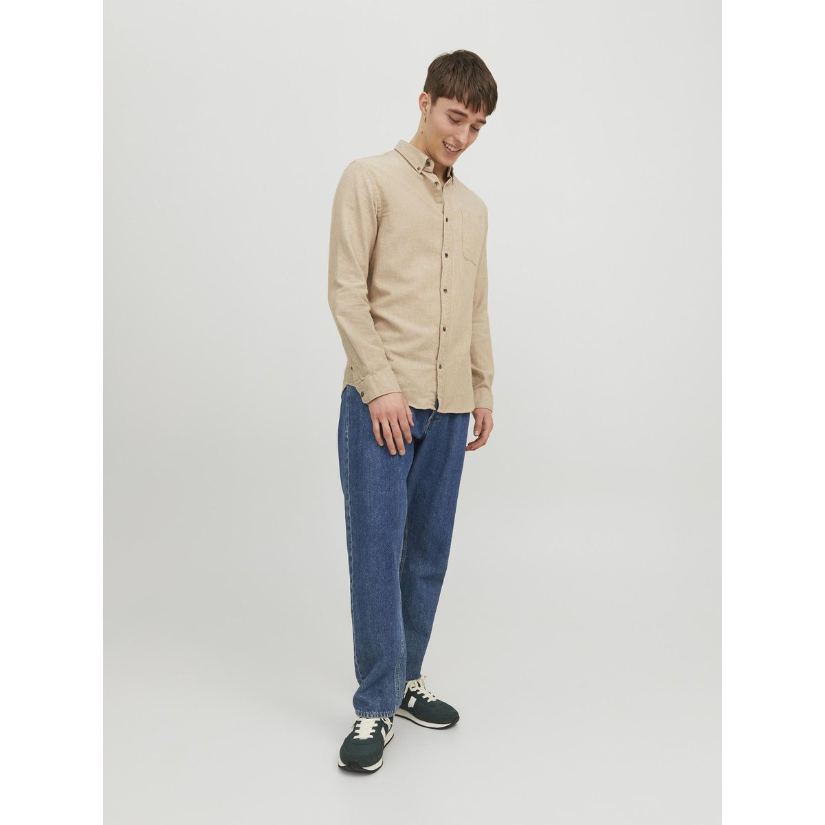 Chemise unie Jjeclassic oatmeal 1, JACK & JONES