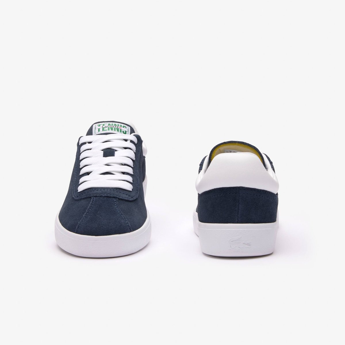 Sneakers Baseshot femme en cuir bleu-092, LACOSTE