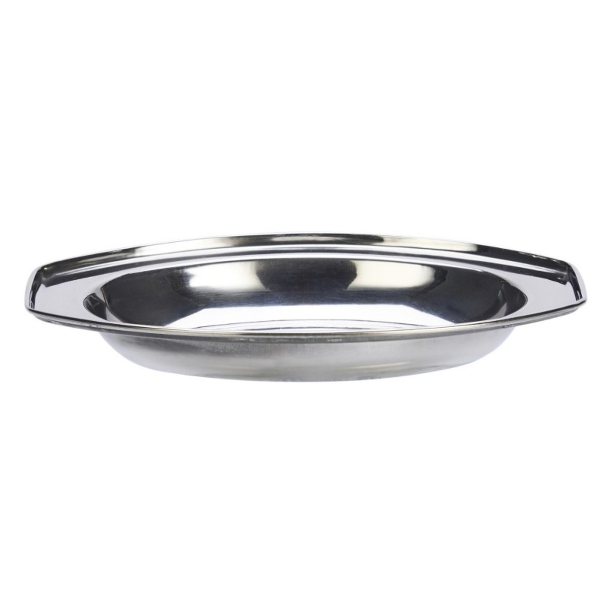 Plat de service acier inoxydable argent, MADAM STOLTZ