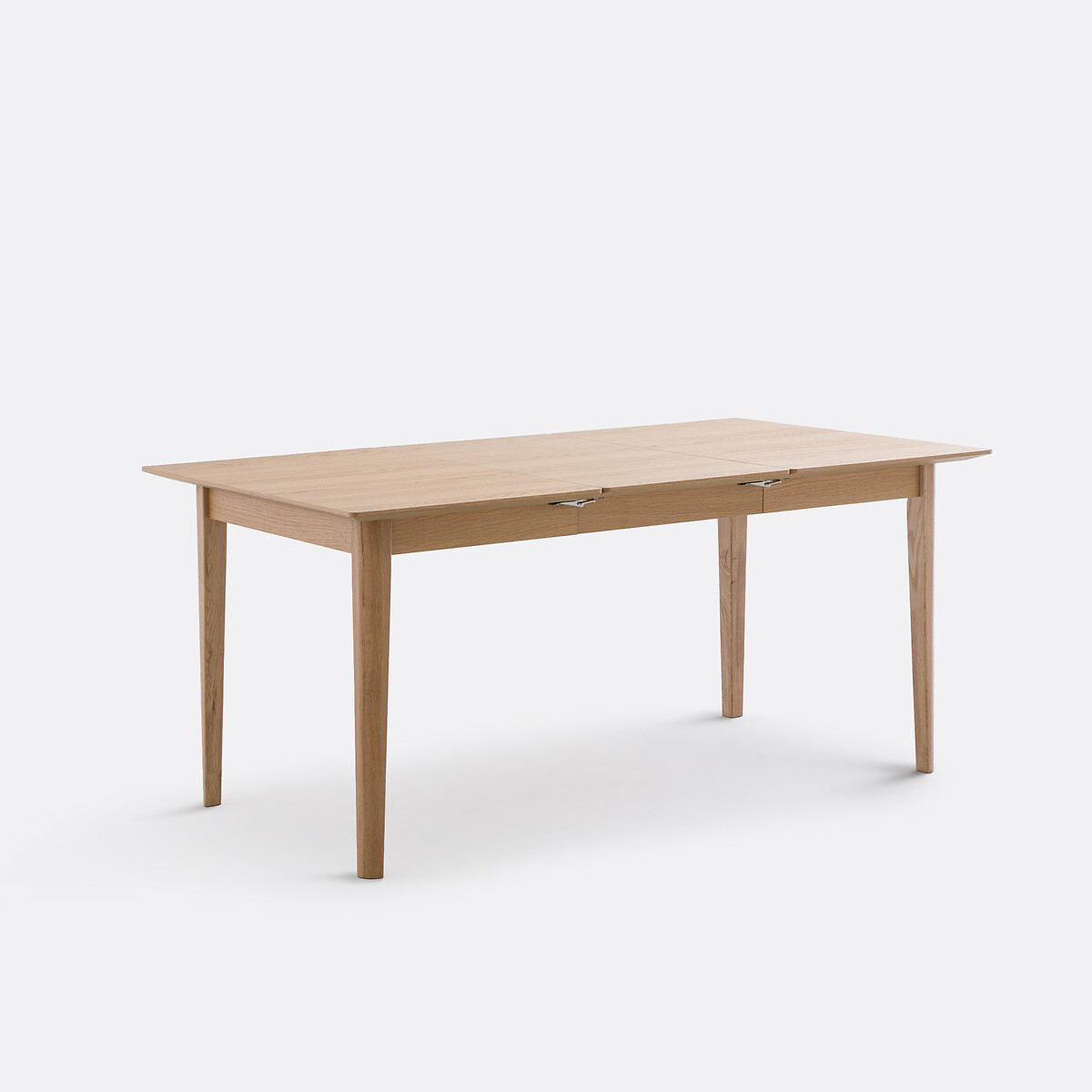 Mesa de comedor extensible de chapado de roble, de 4 a 10 cubiertos, TIOGA color roble, LA REDOUTE INTERIEURS
