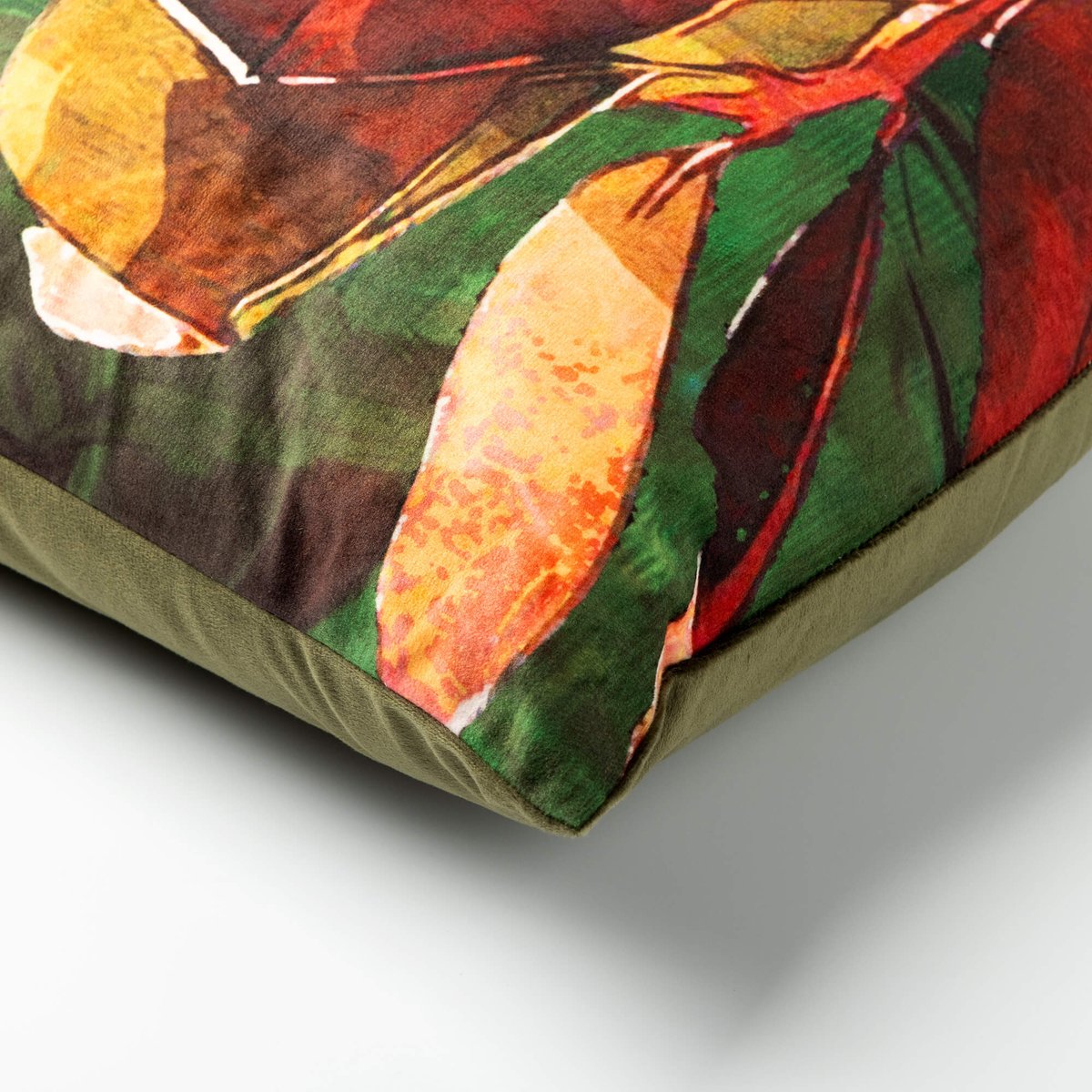 Housse de coussin Akima vert, DUTCH DECOR