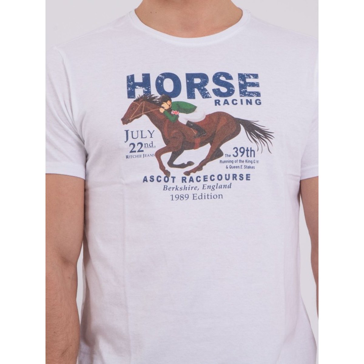T-shirt Col Rond Pur Coton Neder blanc, RITCHIE