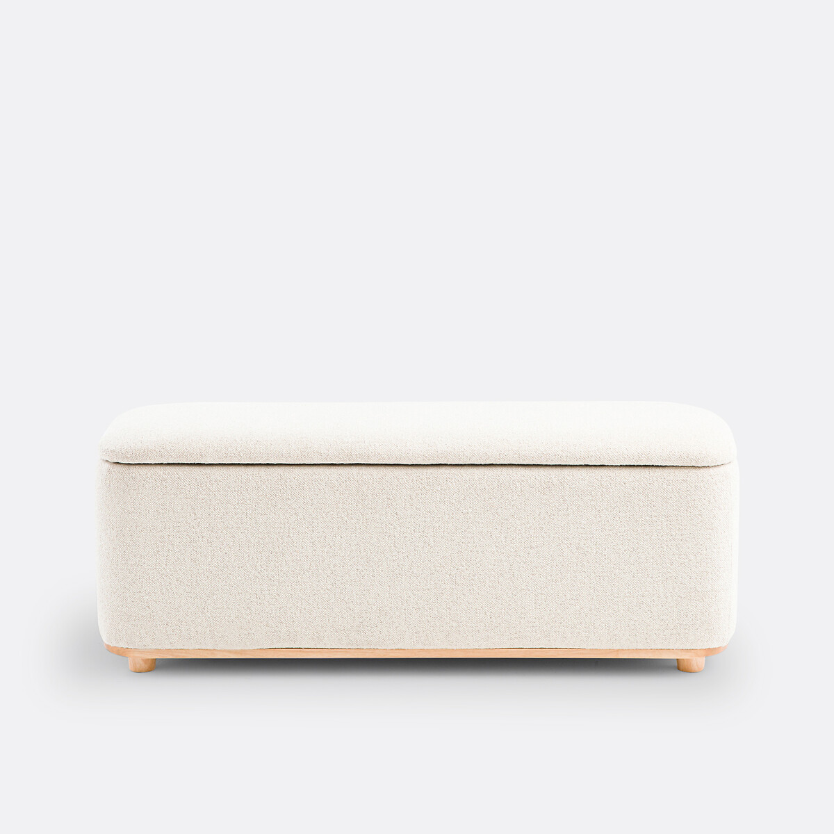 Banc coffre tissu bouclette, Elia ecru, LA REDOUTE INTERIEURS