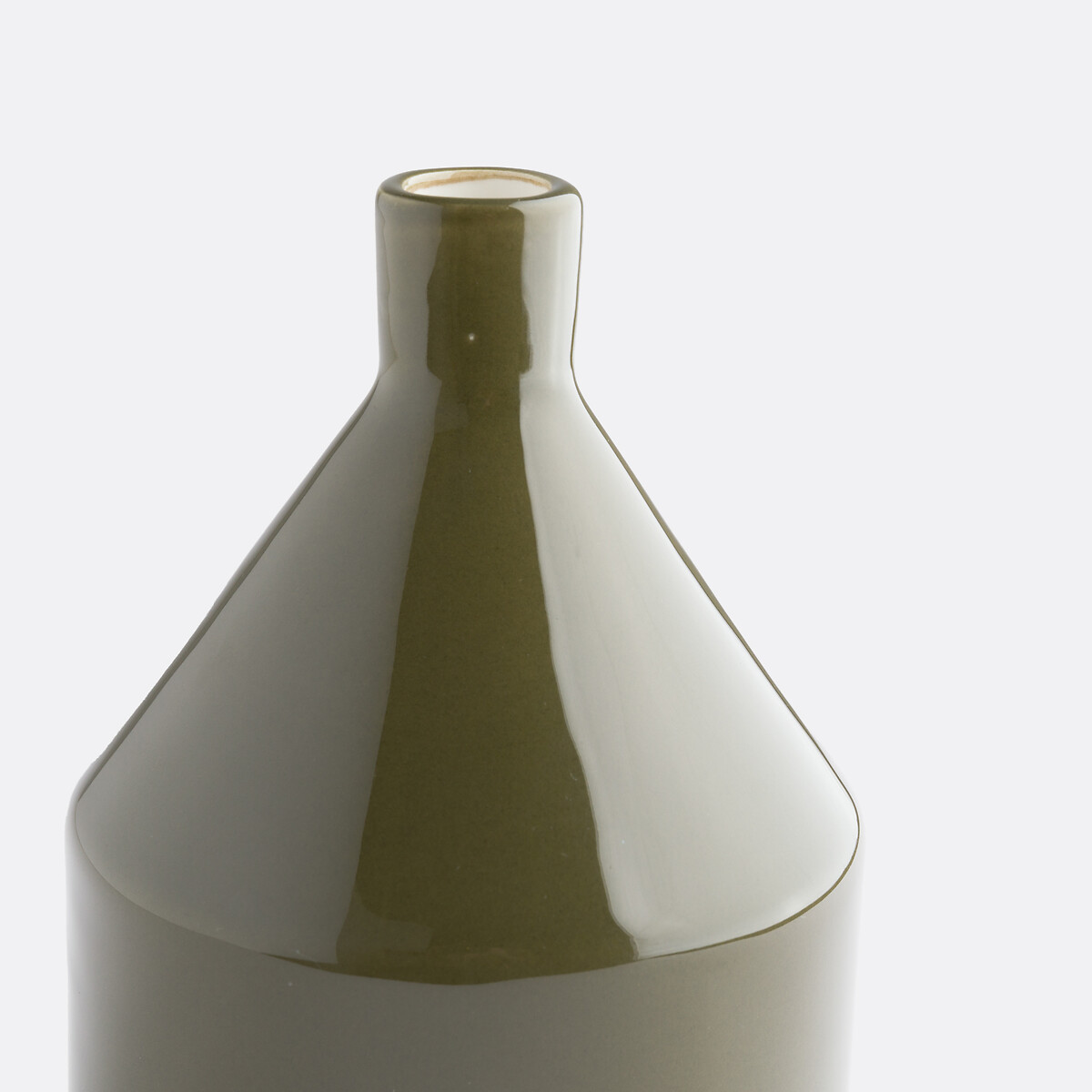 Vase en céramique H16 cm, Mirany vert olive, LA REDOUTE INTERIEURS
