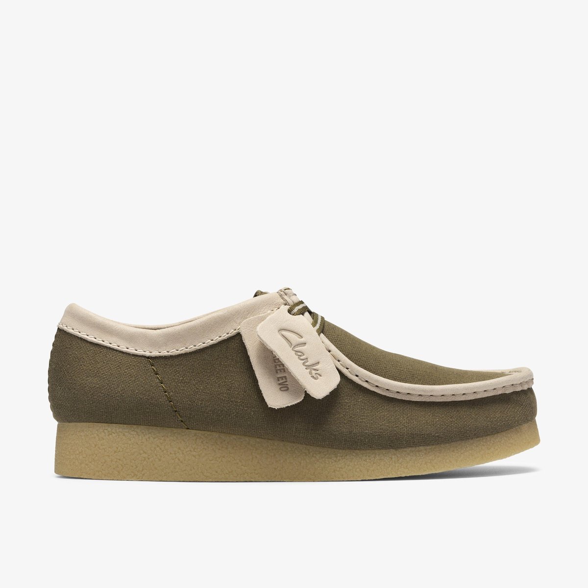 Mocassins Textile WALLABEE EVO olive, CLARKS
