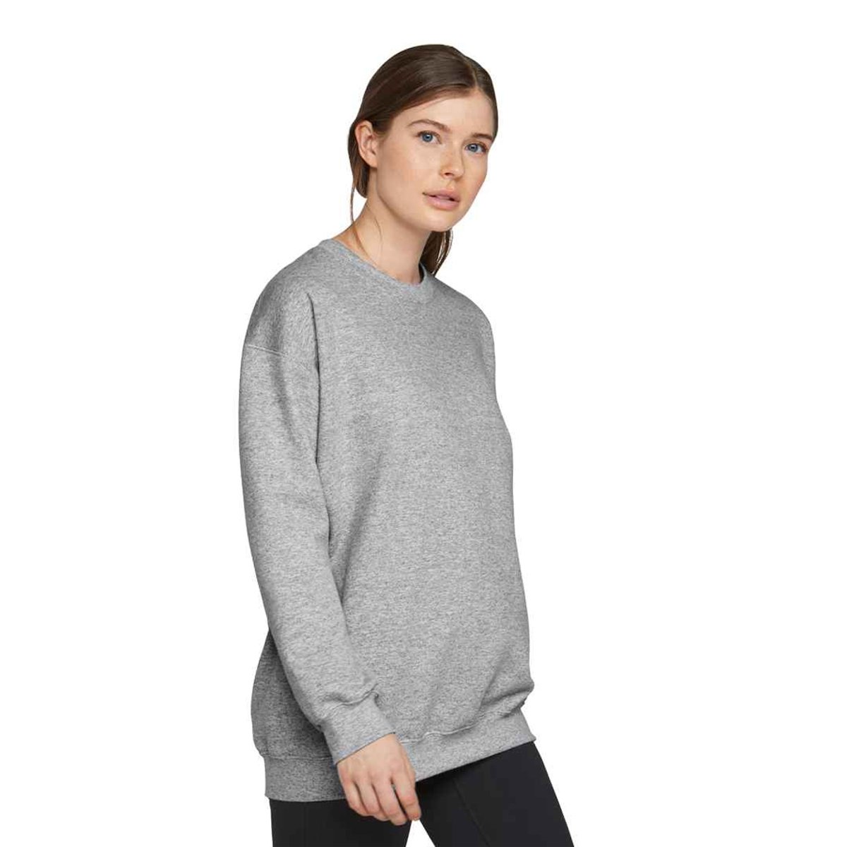 Sweat SOFTSTYLE gris, GILDAN