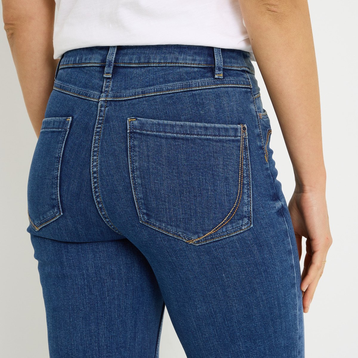 Jean flare OSLO F02 bleu dark stone, GRAIN DE MALICE