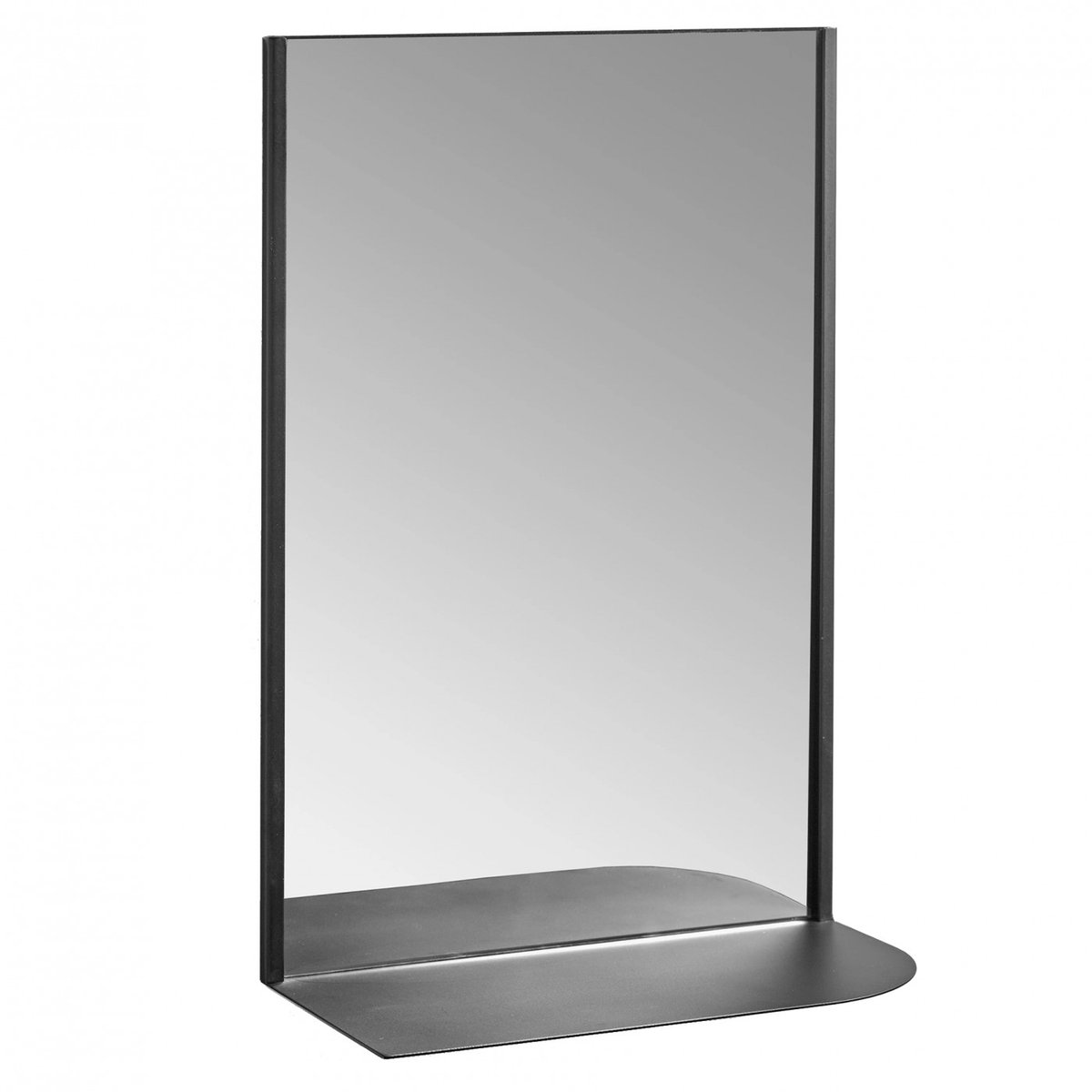 Miroir avec etagère Cover Up L noir, SERAX