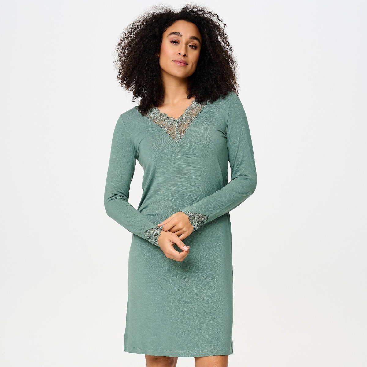 Robe courte green marl, LINGADORE