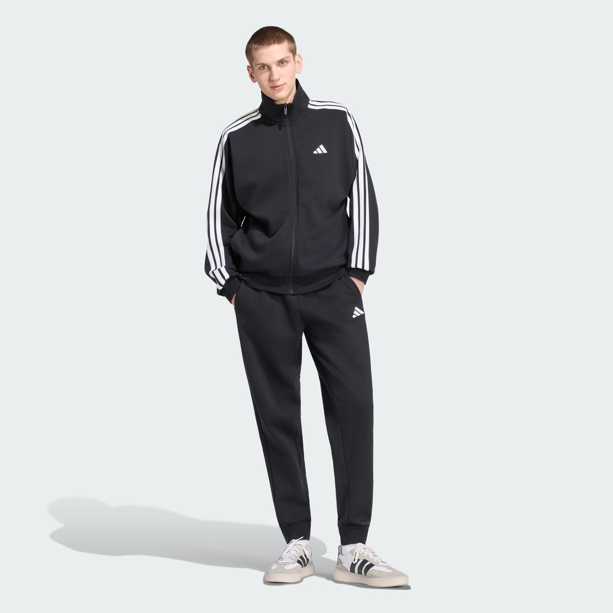 Survêtement Molleton 3 Bandes Survêtement Molleton 3 Bandes black / white, ADIDAS SPORTSWEAR