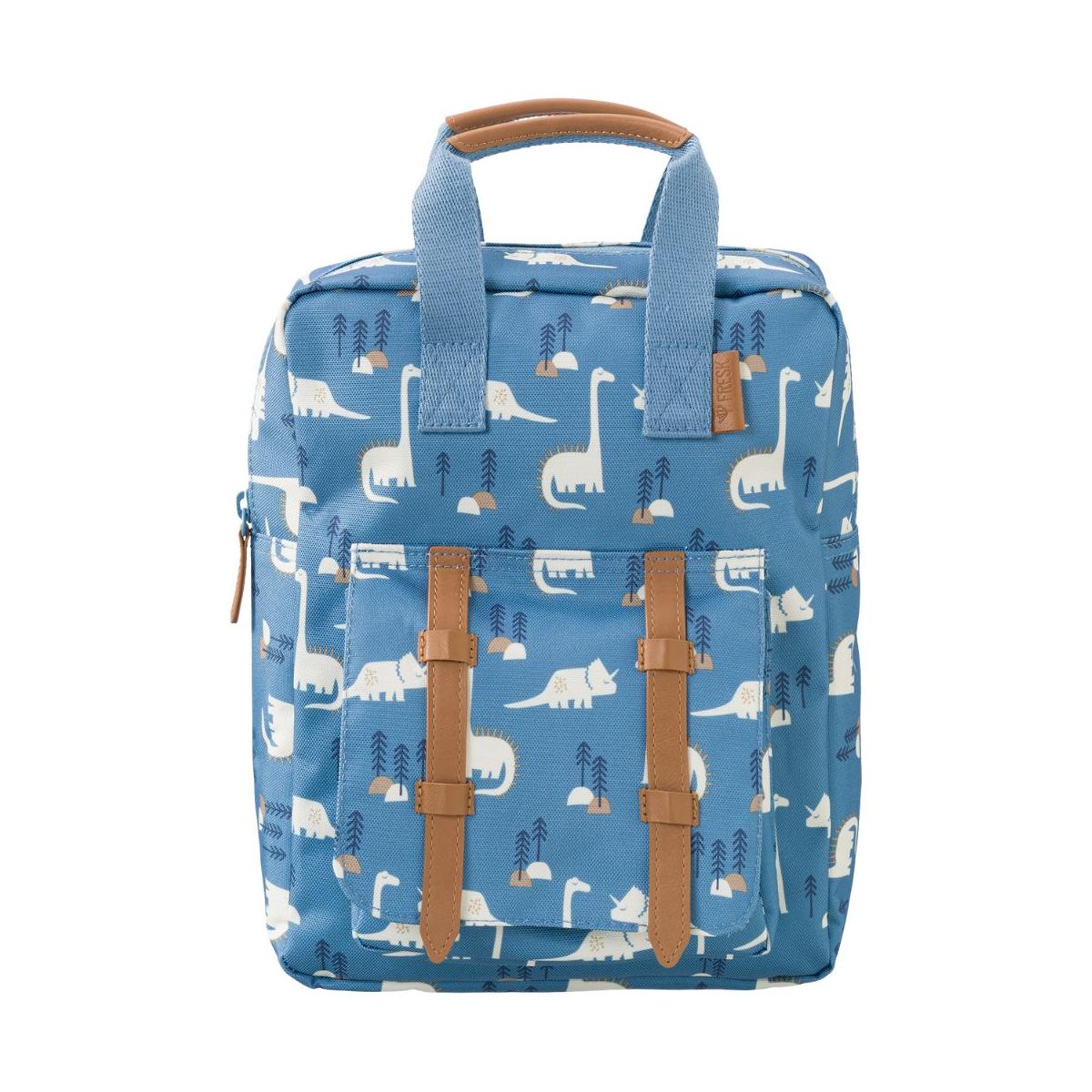 Sac à dos bébé bleu, beige, marron, FRESK