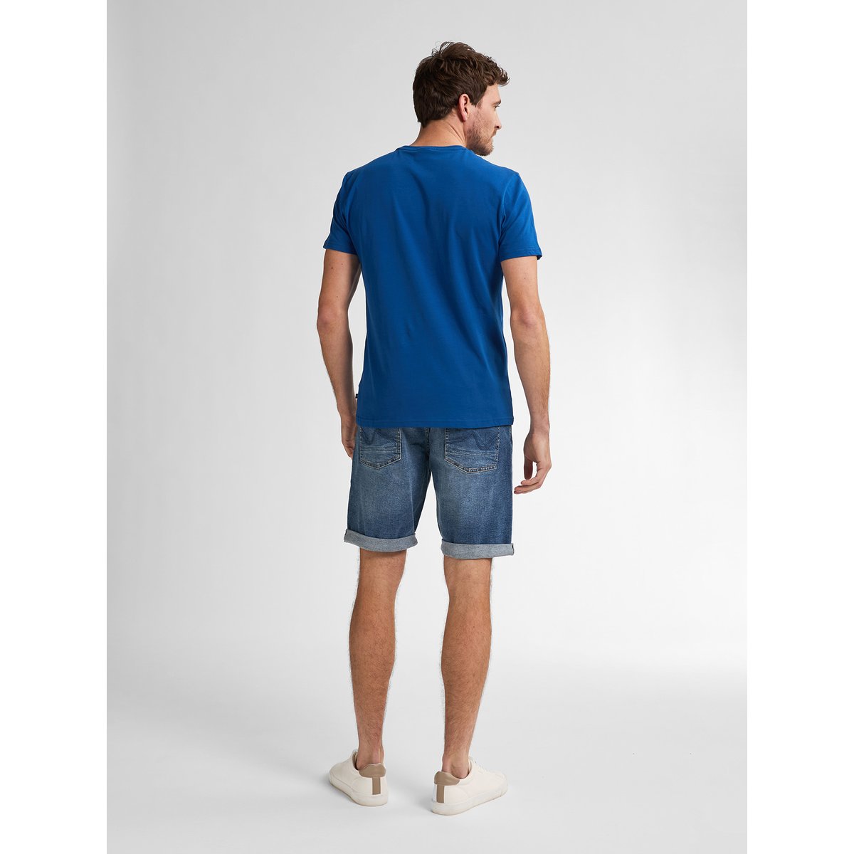 Short en denim bullseye sail bleu vintage blue, PETROL INDUSTRIES