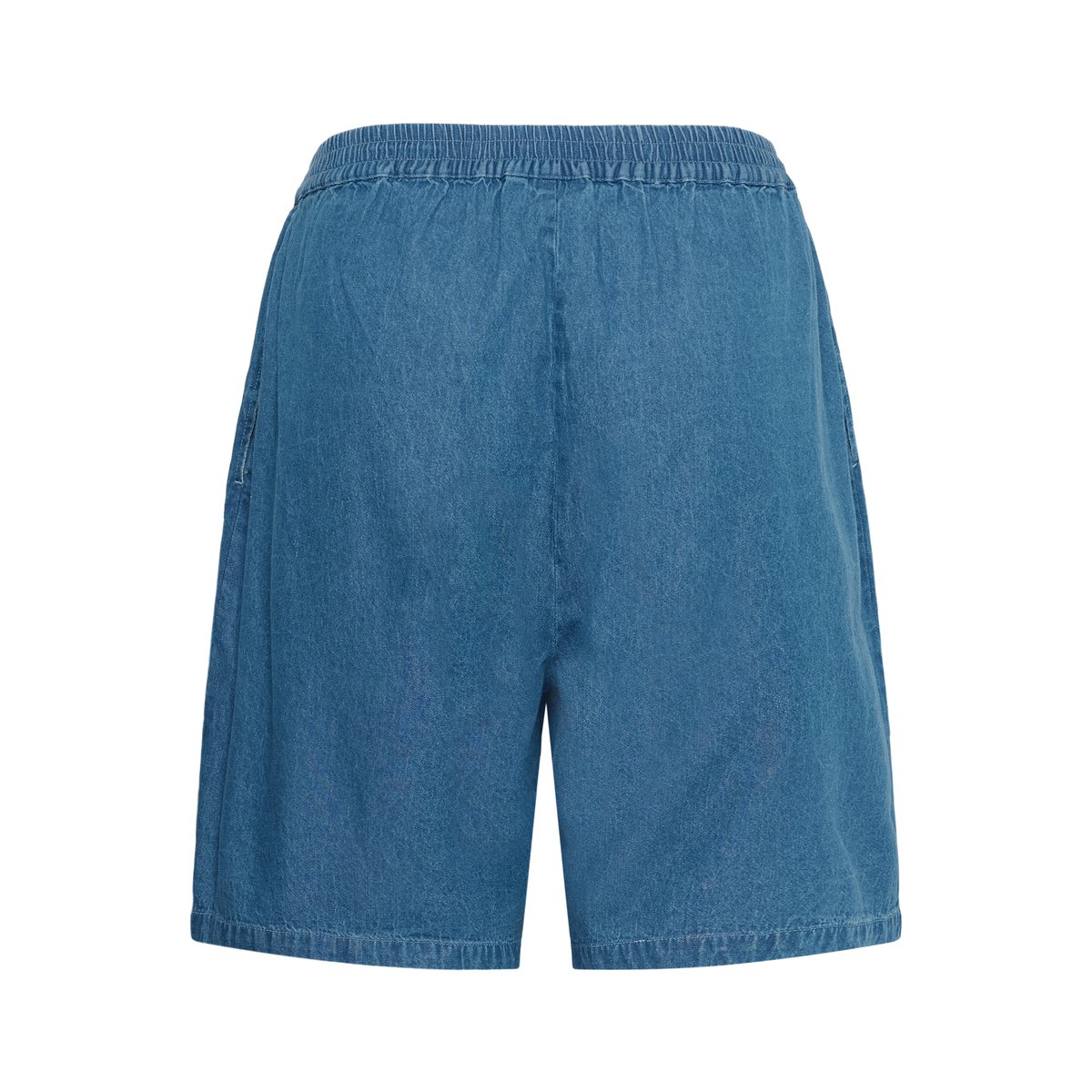 Shorts casual bleu medium blue chambray, KAFFE CURVE