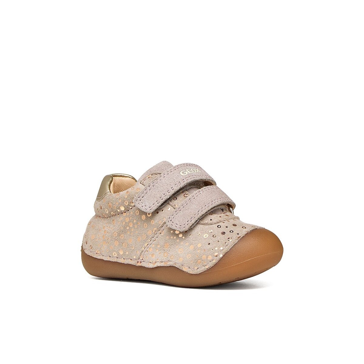 Baskets premiers pas, à scratchs, TUTIM beige, GEOX