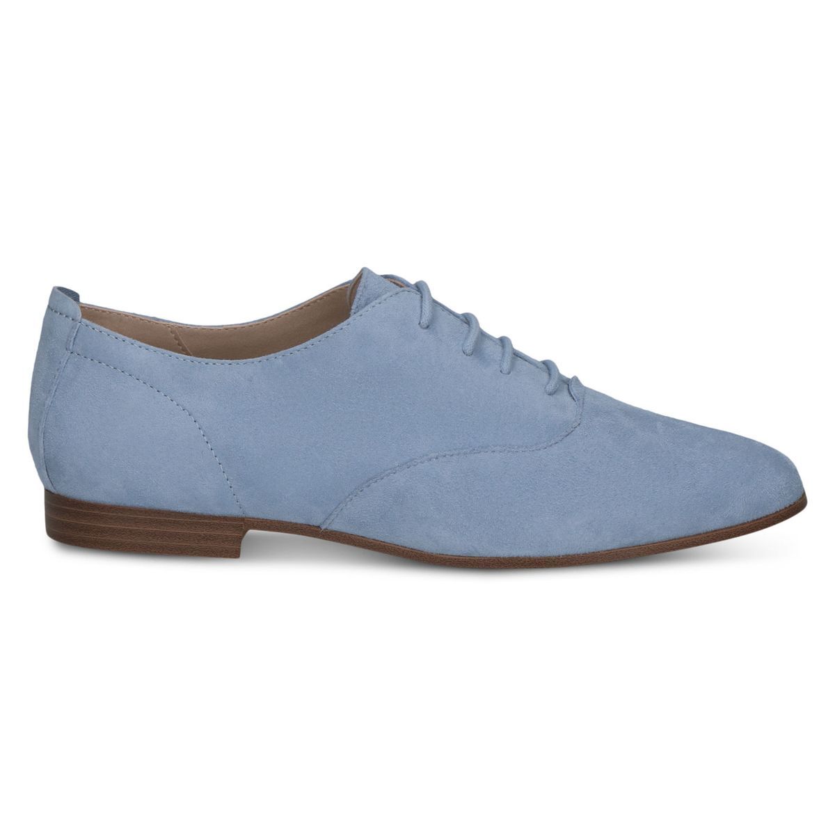 Derbie en cuir bleu pastel, CAPRICE