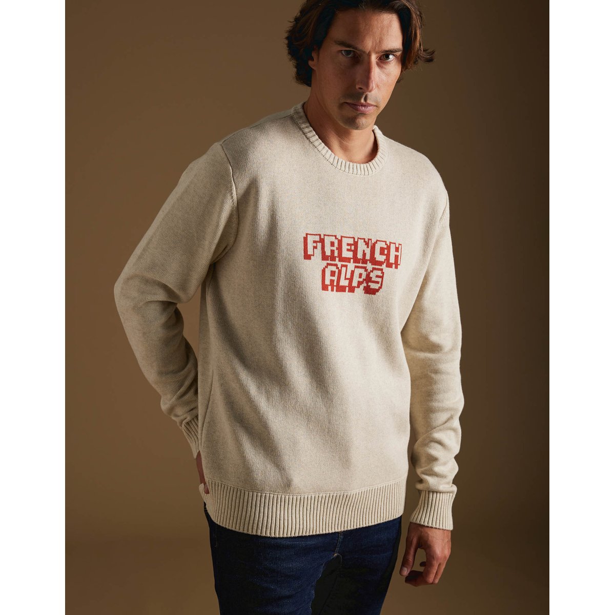 PULL FRENCH ALPS CREAM beige, PULLIN