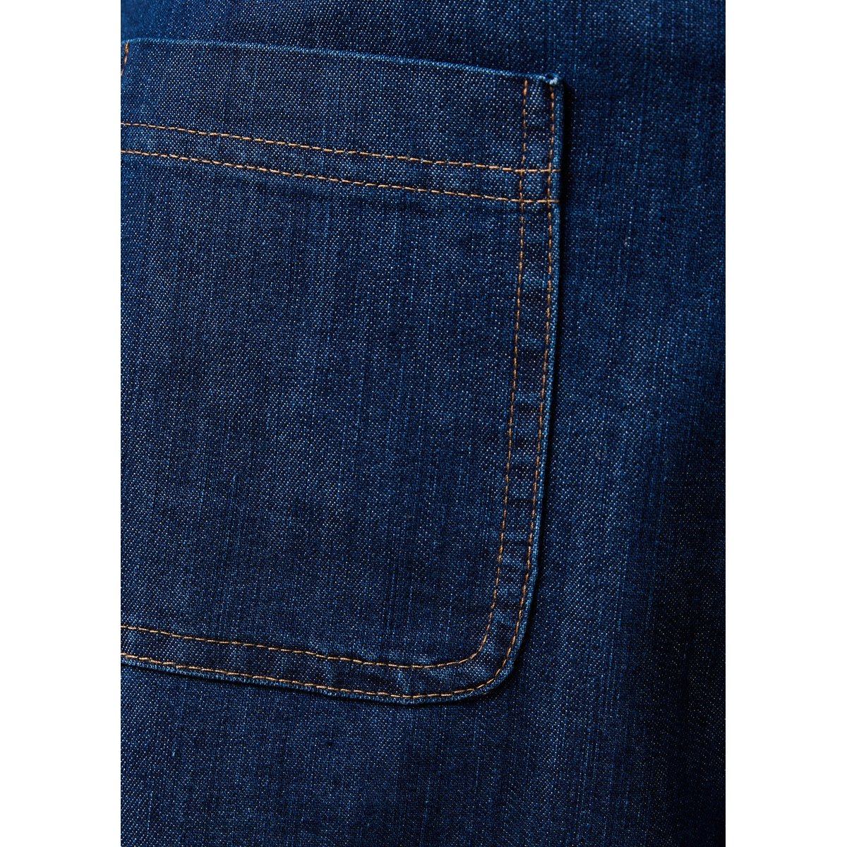 Pantalon cropped large en denim souple brut, LA FEE MARABOUTEE