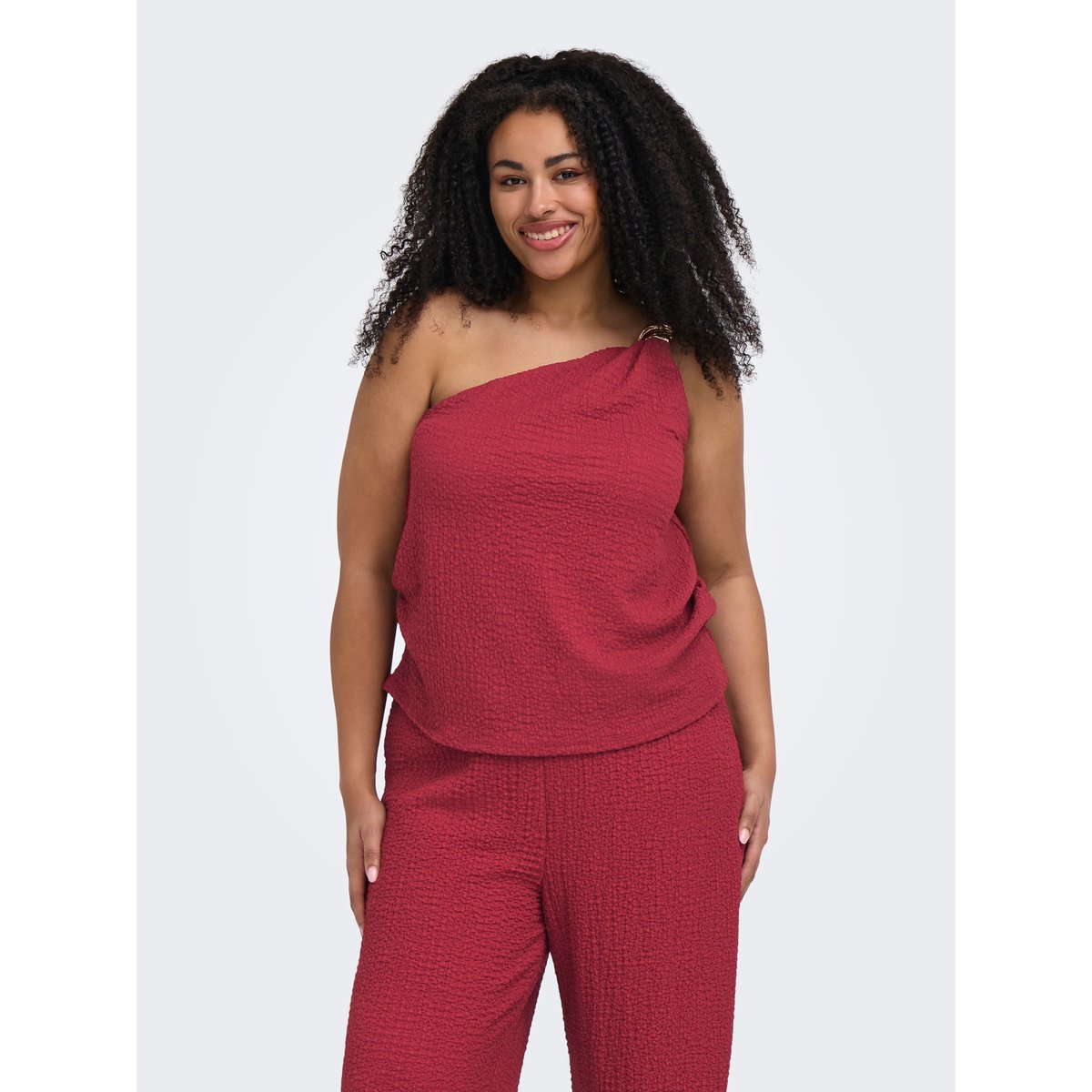 Top Asymétrique brick red, ONLY CARMAKOMA
