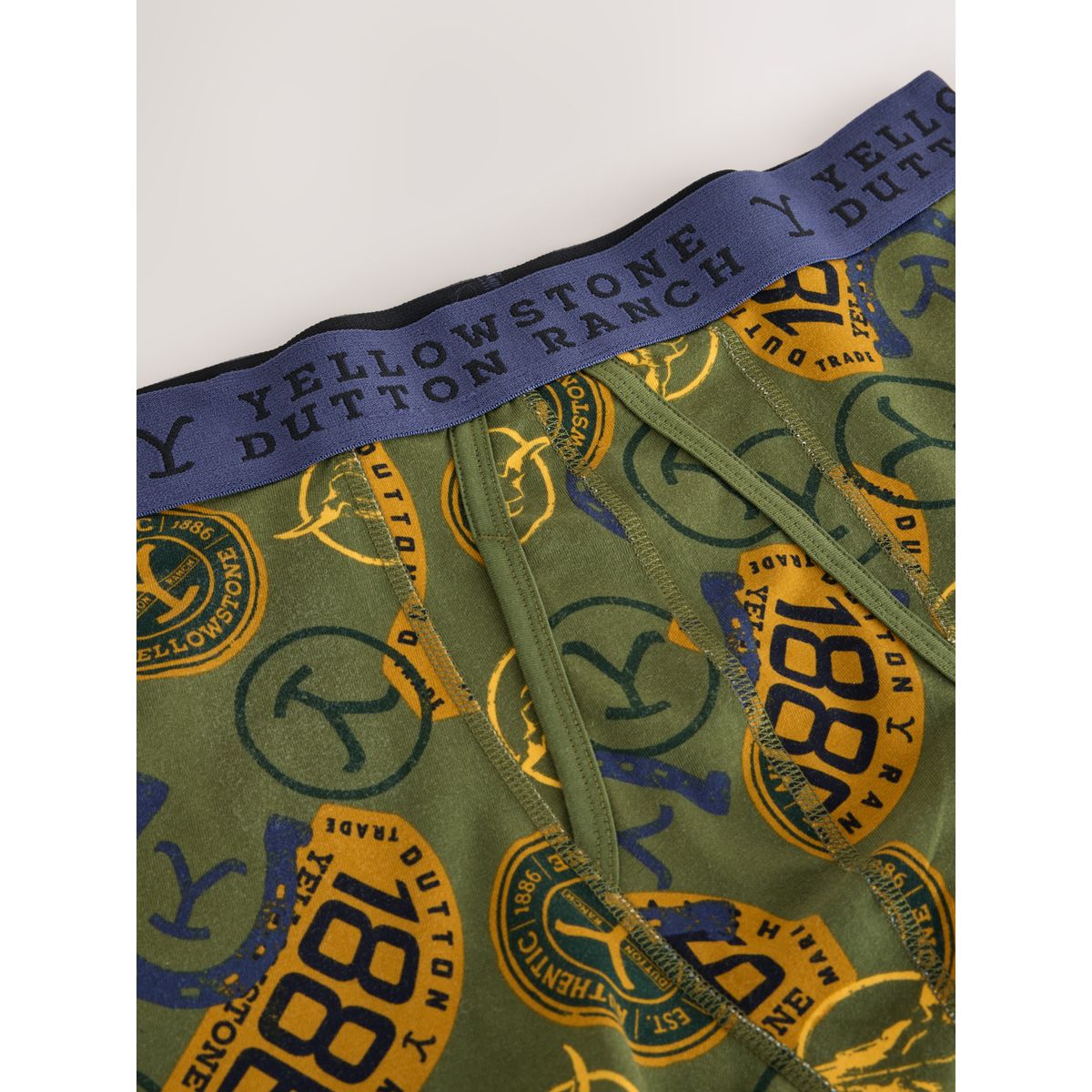Boxer yellow stone sous licence brun/vert, NEXT