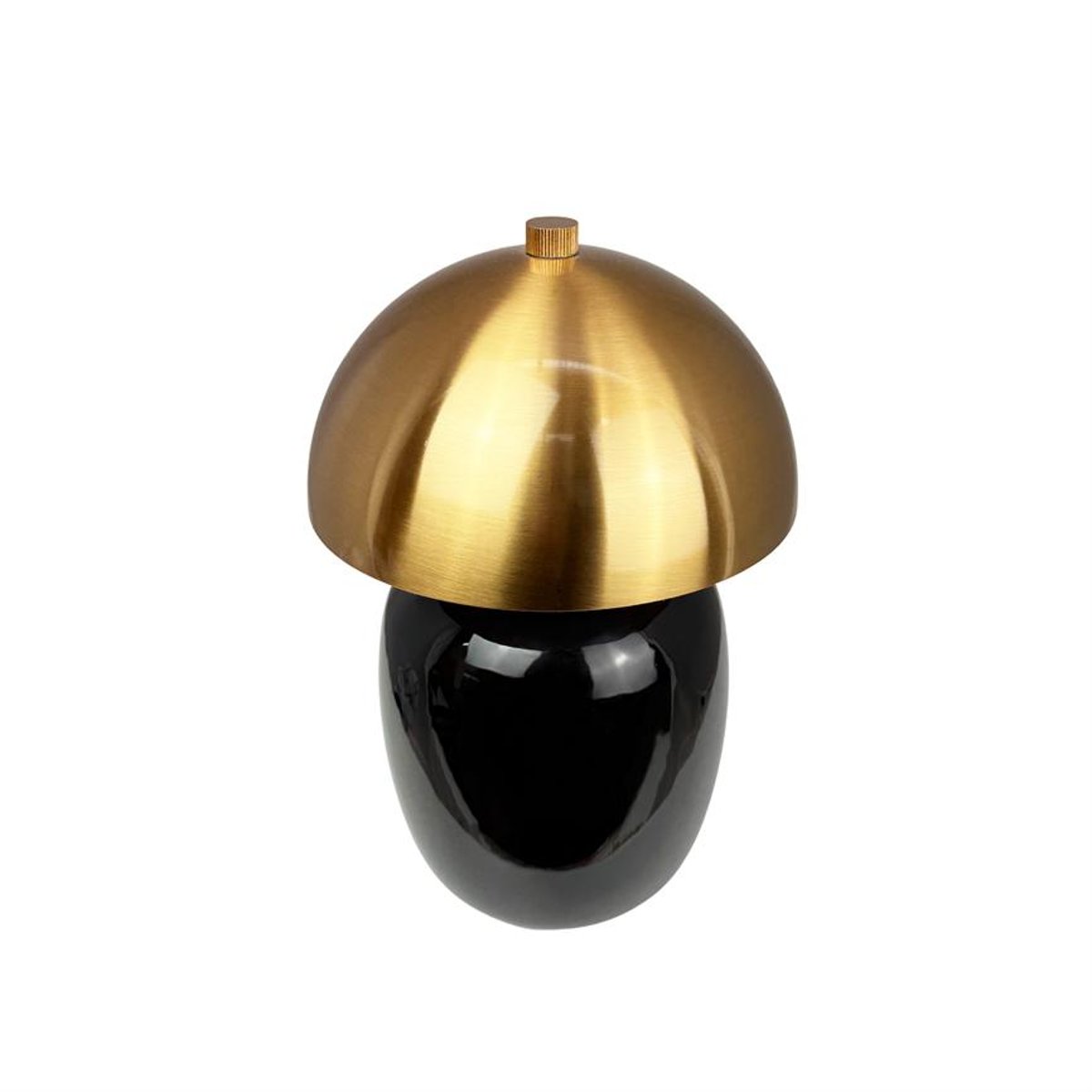 Lampe de table LED rechargeable MANHATTAN noir/laiton, DYBERG LARSEN