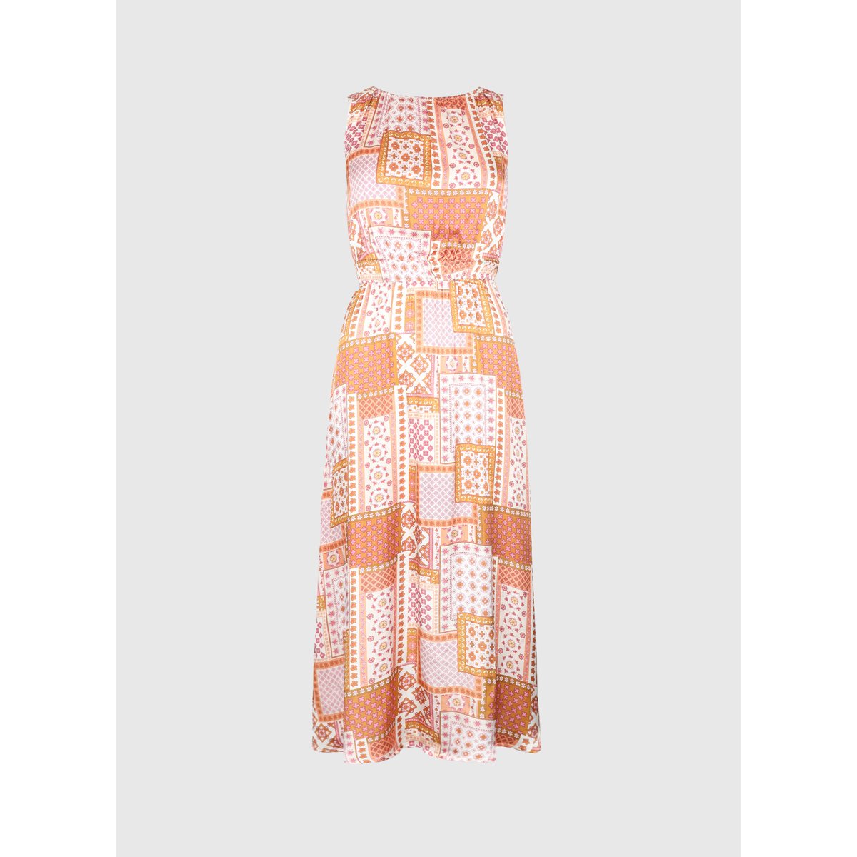 Robe Midi MILHAN patchila ocre, AN'GE