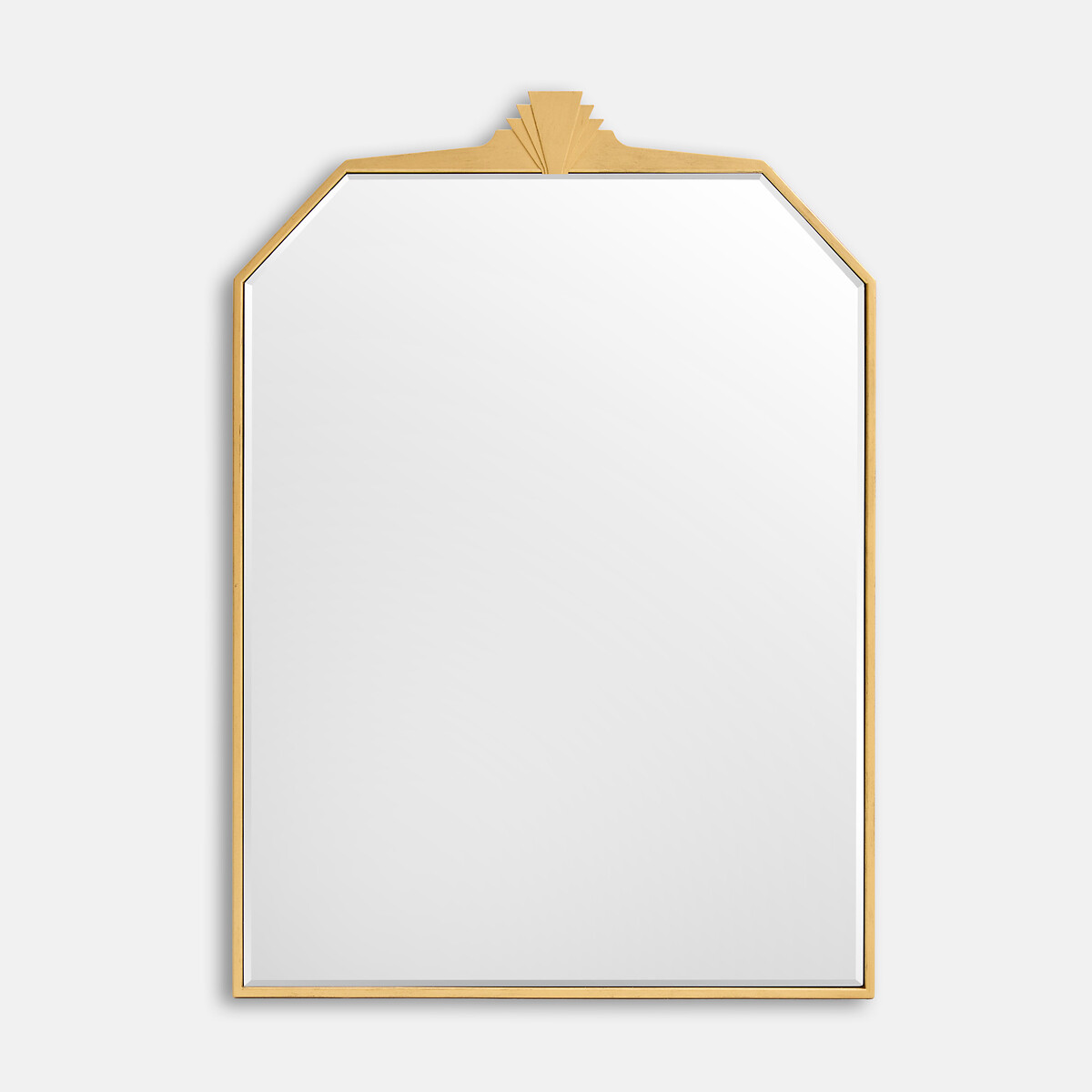 Grand miroir mural, laiton vieilli, 64 x 90 cm, OKA laiton vieilli, LA REDOUTE INTERIEURS