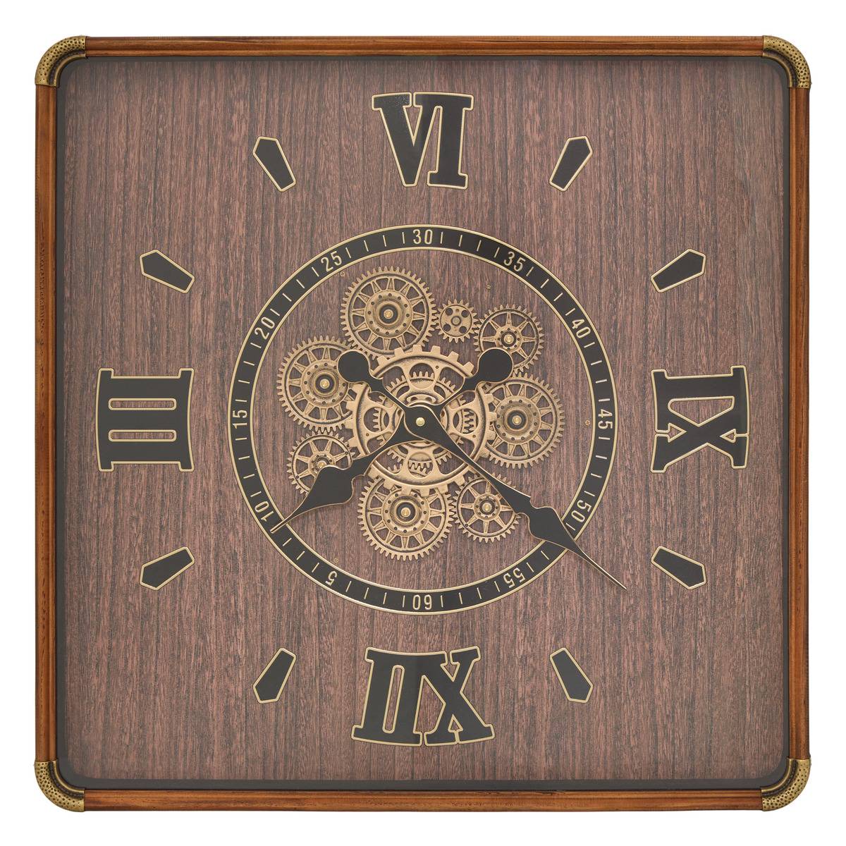 Horloge ARCHIE marron, ATMOSPHERA