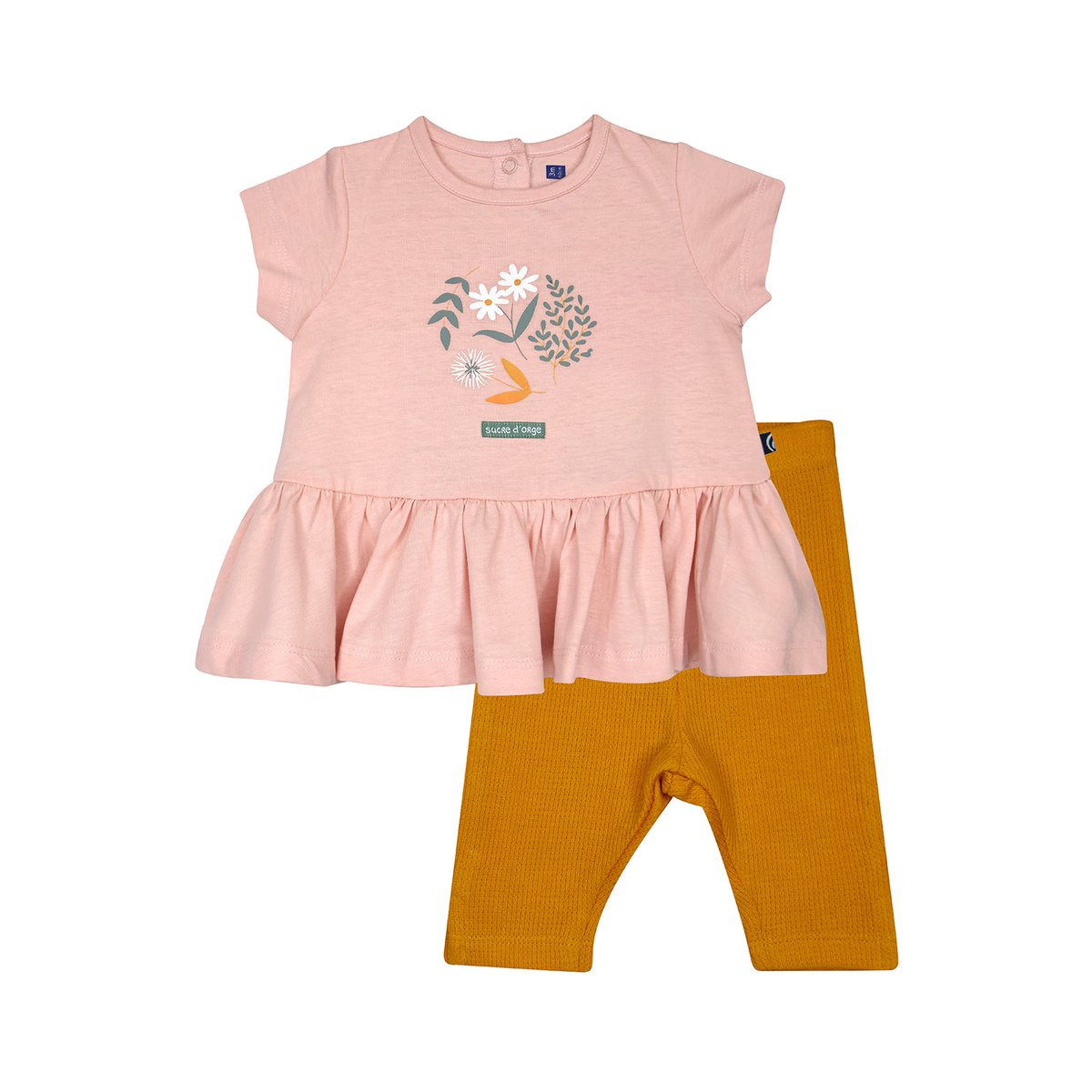 Tunique legging nadiona maille manches courtes rose, SUCRE D'ORGE