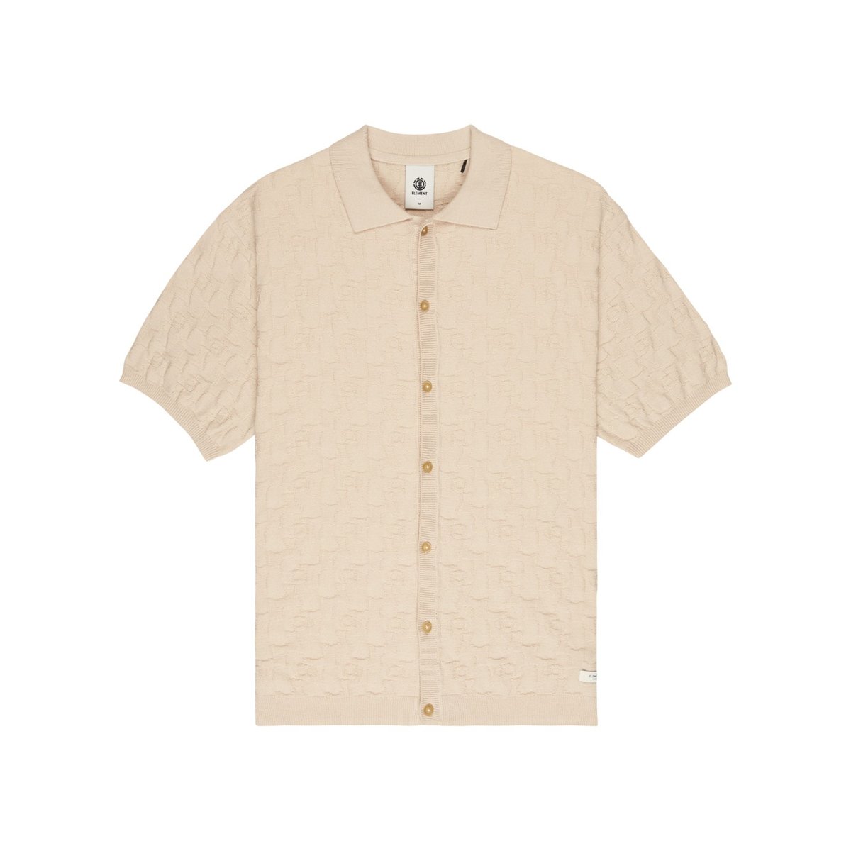 Polo SIGHT TEXTURED beige oat milk, ELEMENT