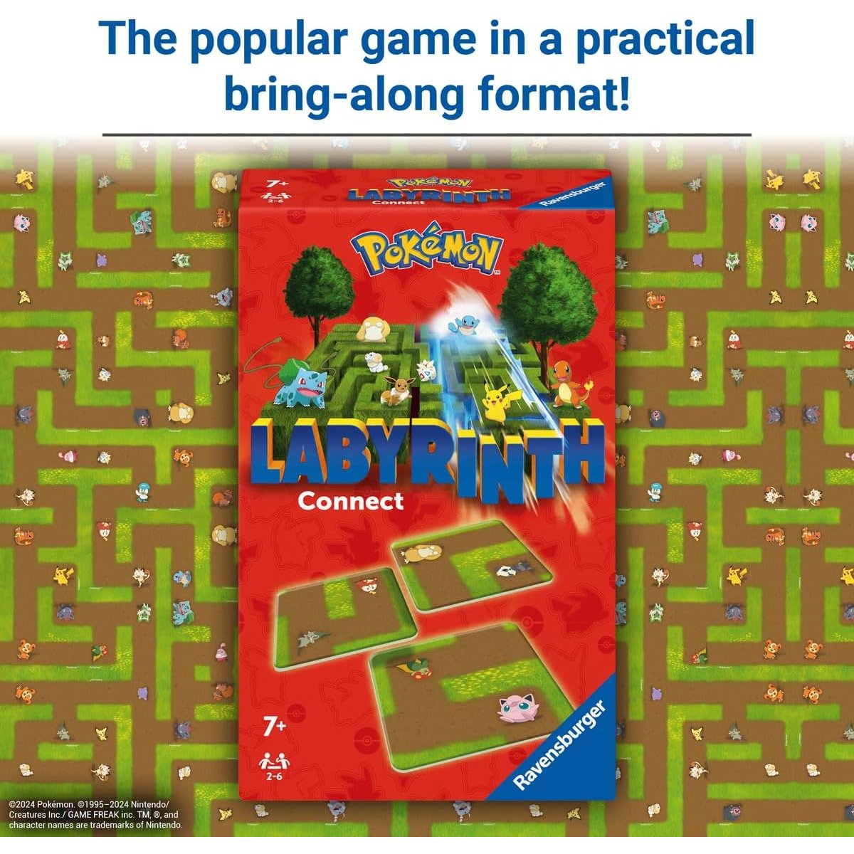 Mini jeu - Pokémon - Labyrinth Connect rouge, RAVENSBURGER