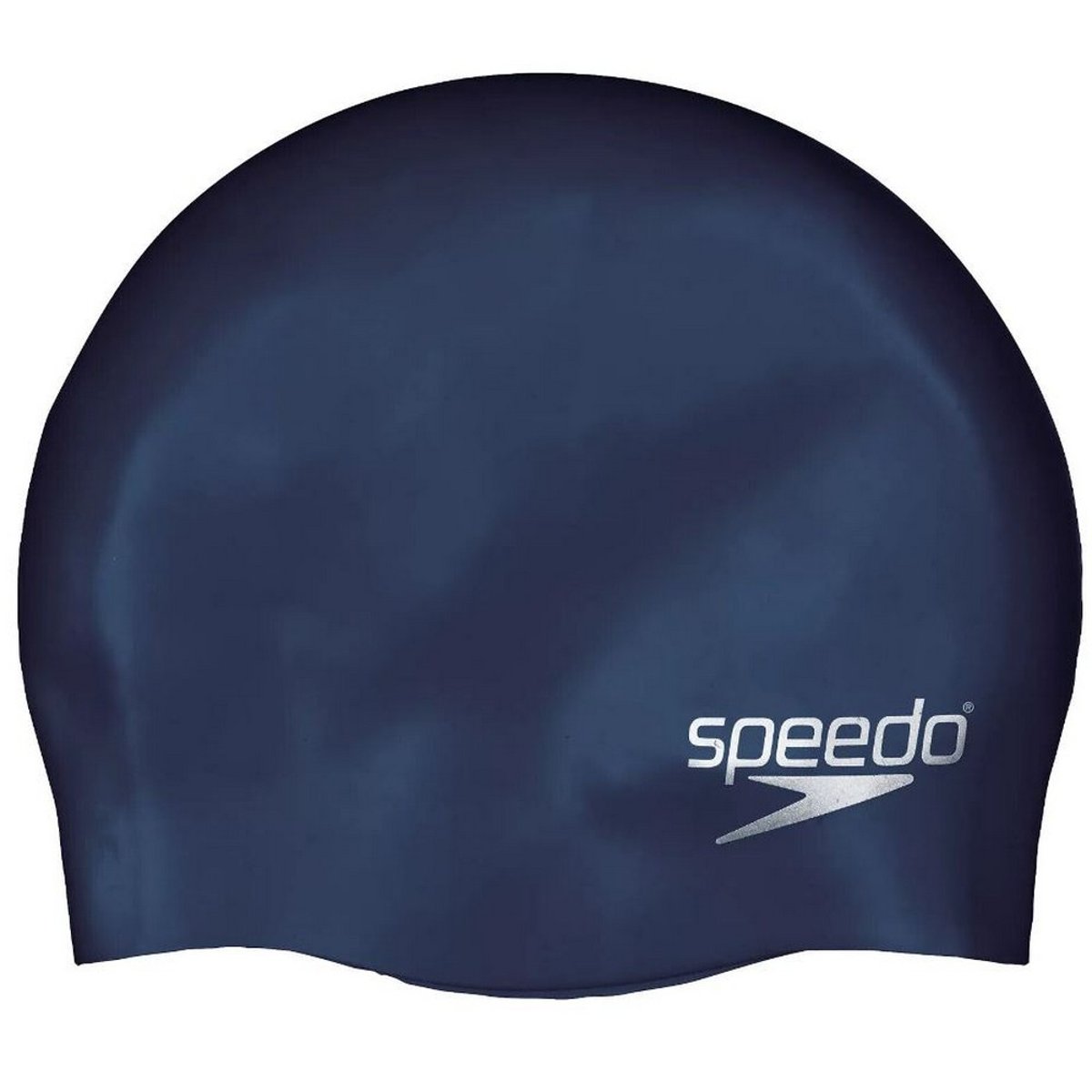 Bonnet de bain en silicone bleu marine, SPEEDO