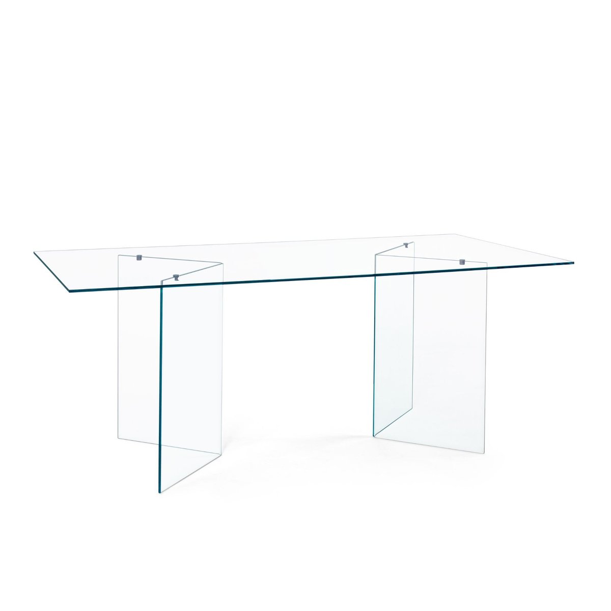 Table de salle à manger design rectangulaire en verre L180 - IDORA transparent, HELLIN, DEPUIS 1862
