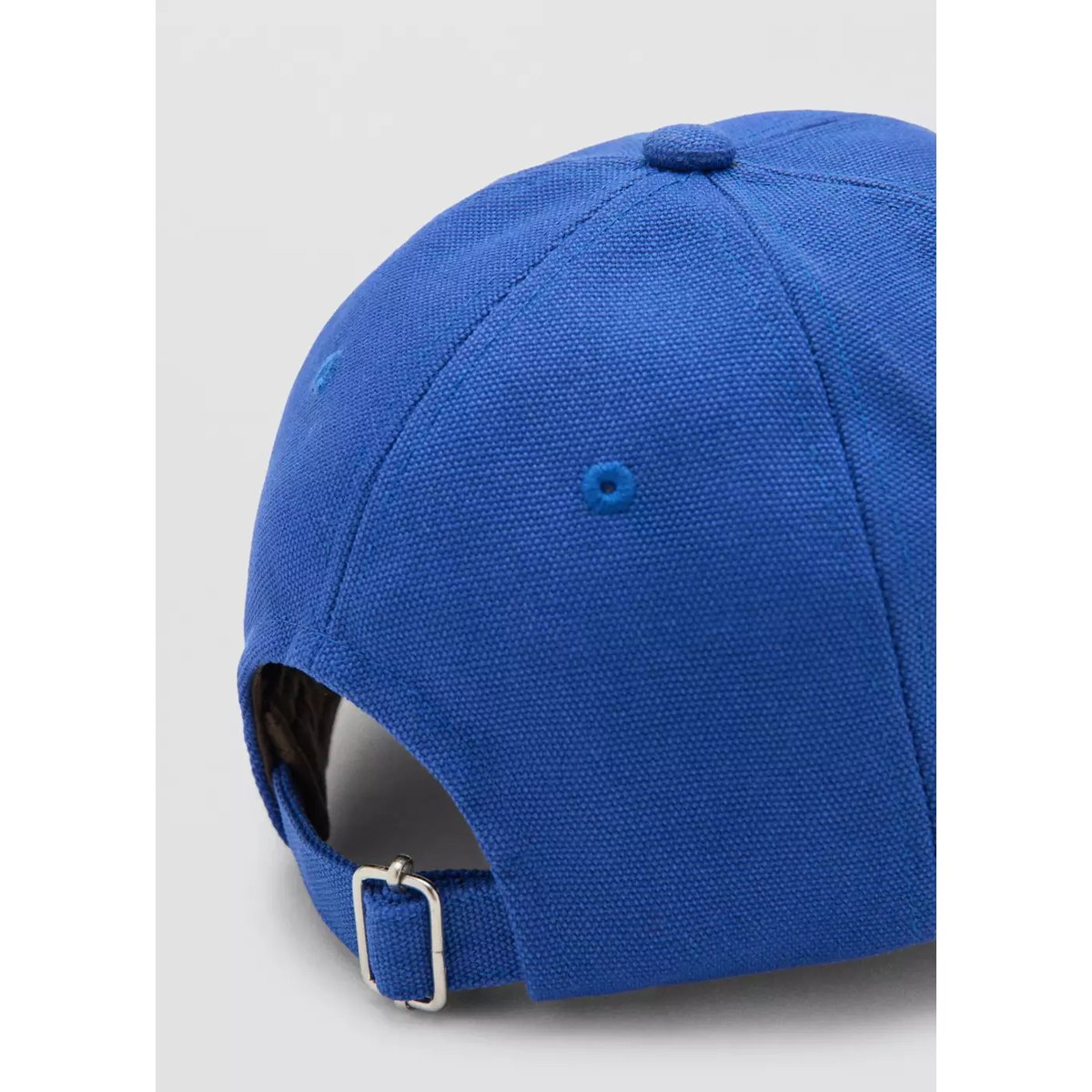 Casquette en piqué de coton bleu, MANGO MAN