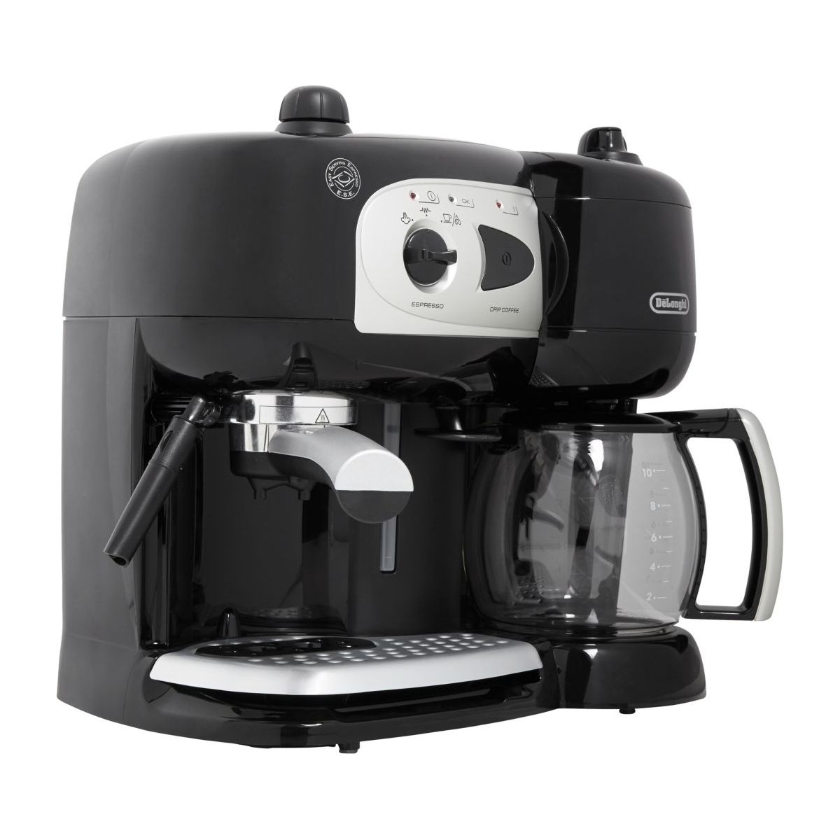 Expresso combiné cafetière BCO 261B.1 Noir noir, DELONGHI
