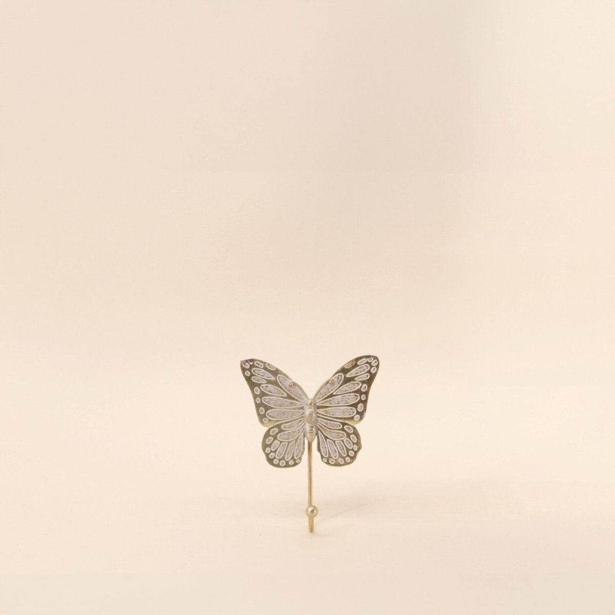 Set de 2 patères papillons dorés doré, ORNAMI