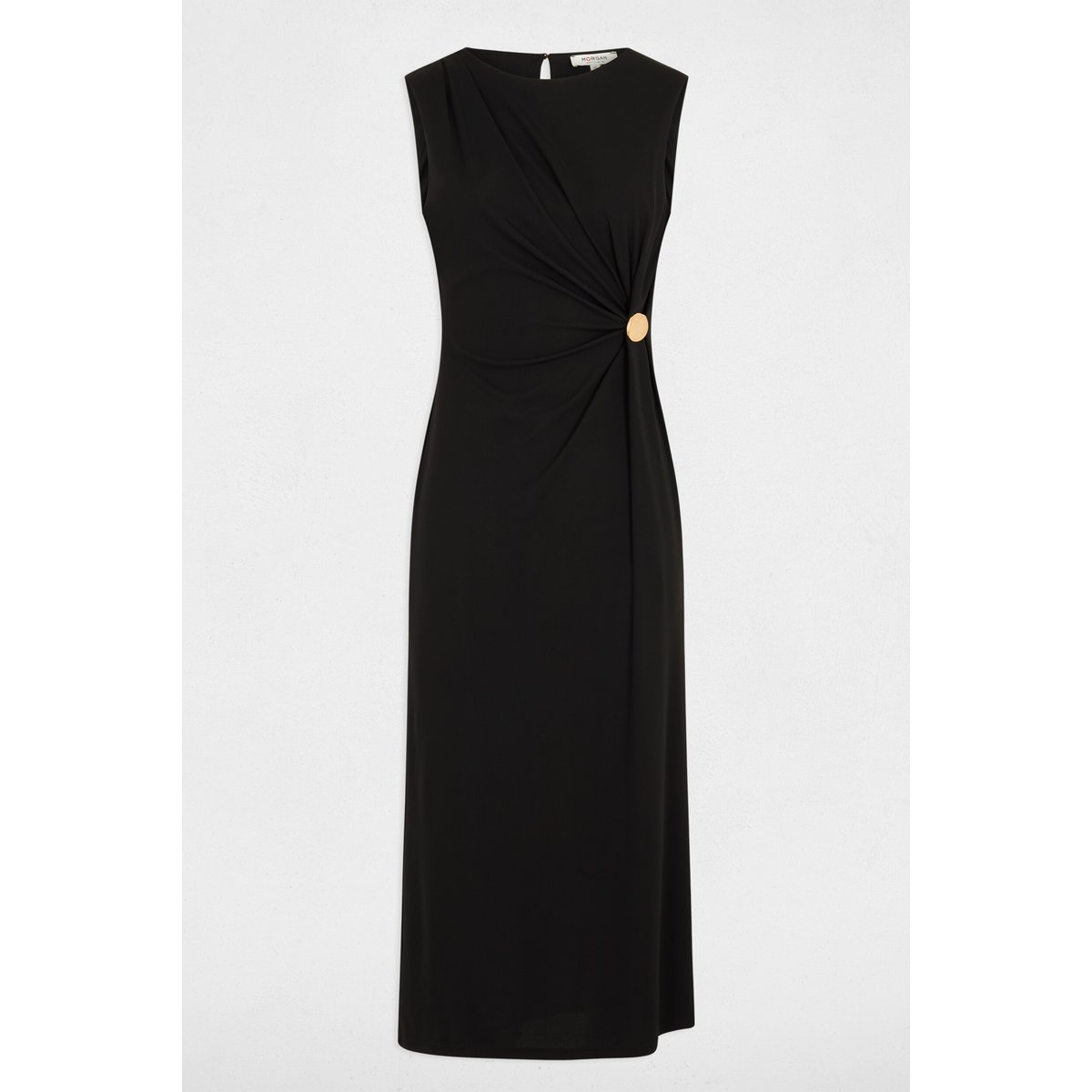 Robe longue sans manches noir, MORGAN