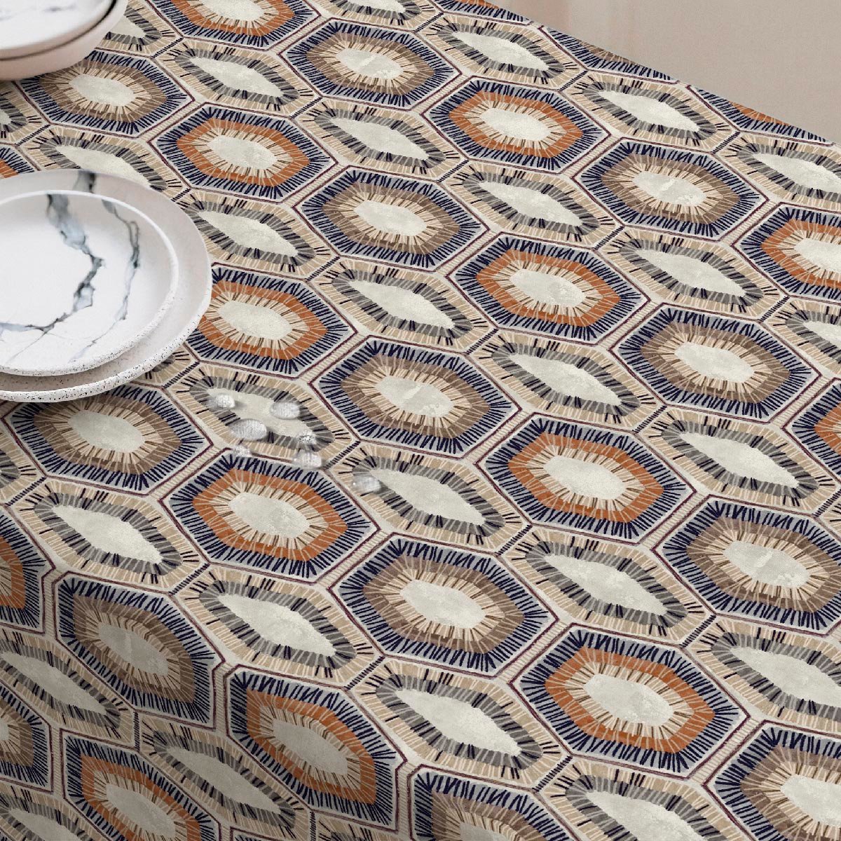 Nappe anti-taches Serengueti - 100% coton - bois, NAF NAF HOME
