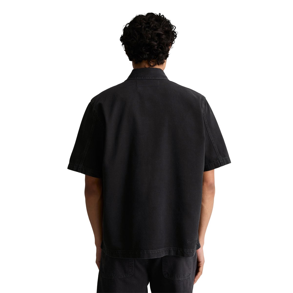 Chemise en jean regular en coton bio et lyocell noir, MARC O’POLO DENIM