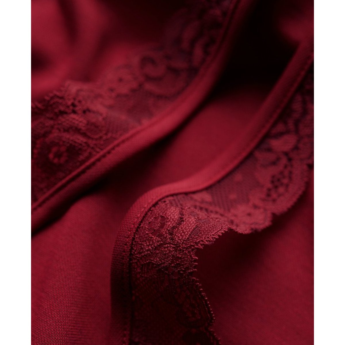 Mini robe ajustée et évasée en jersey dahlia rouge, SUPERDRY