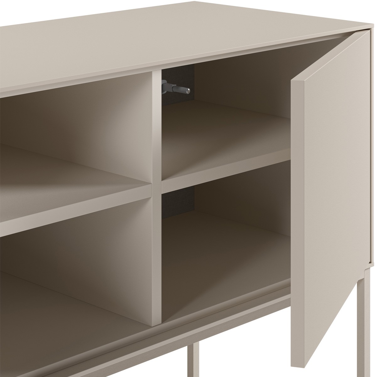 Buffet 3 portes 2 niches - ZARA beige, HOMIFAB