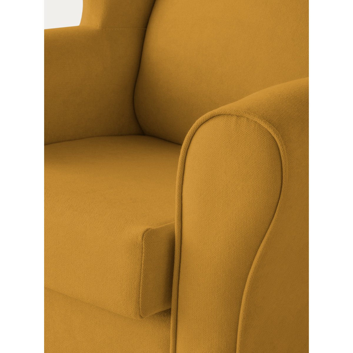 Fauteuil Rembourrée - DAN moutarde, KENAY