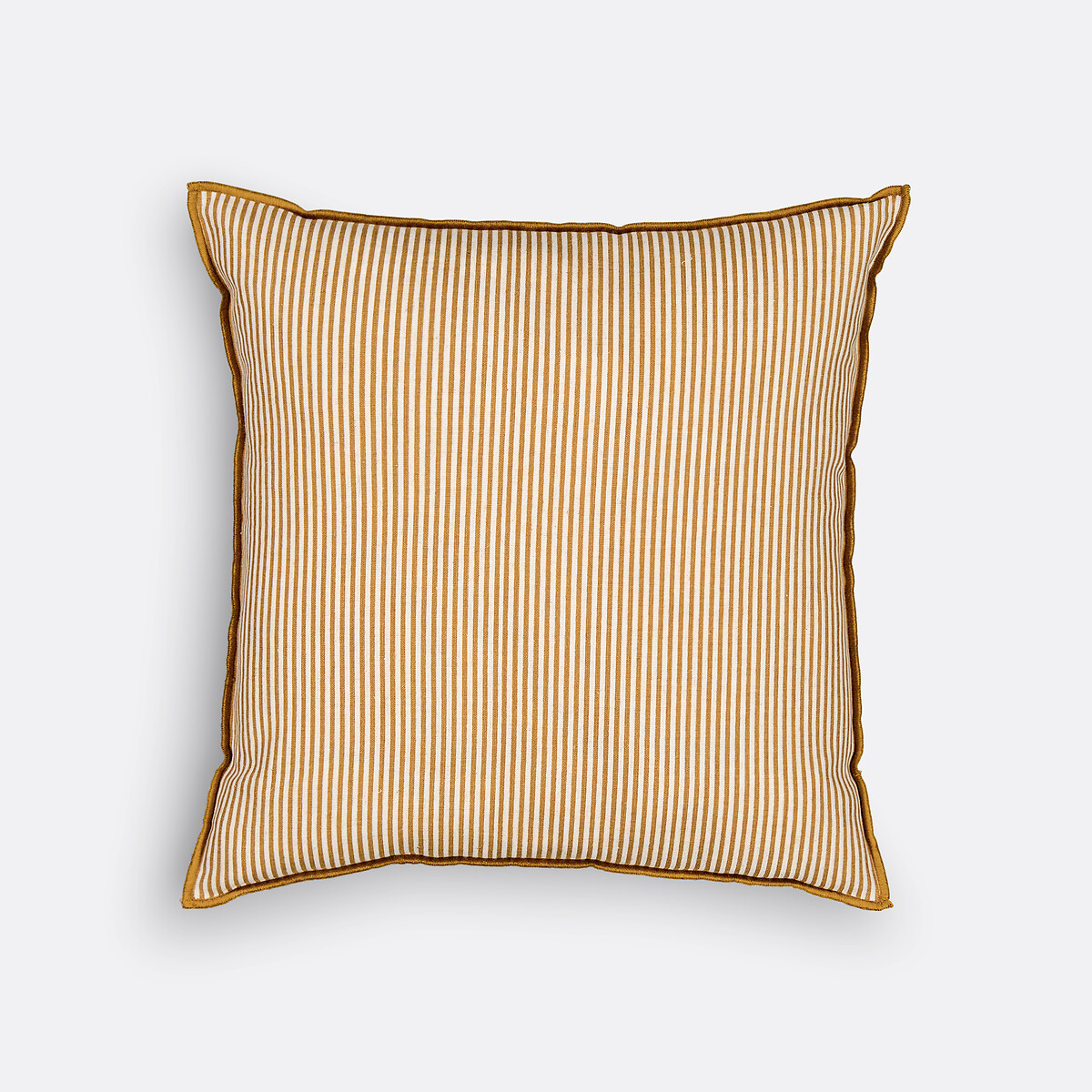 Capa de almofada 40x40 cm, algodão/linho, Orella natural/bronze, LA REDOUTE INTERIEURS