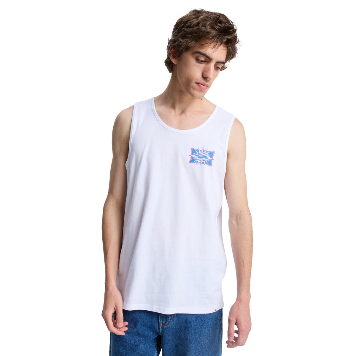 Débardeur EV STARFISH STAMP blanc white, QUIKSILVER