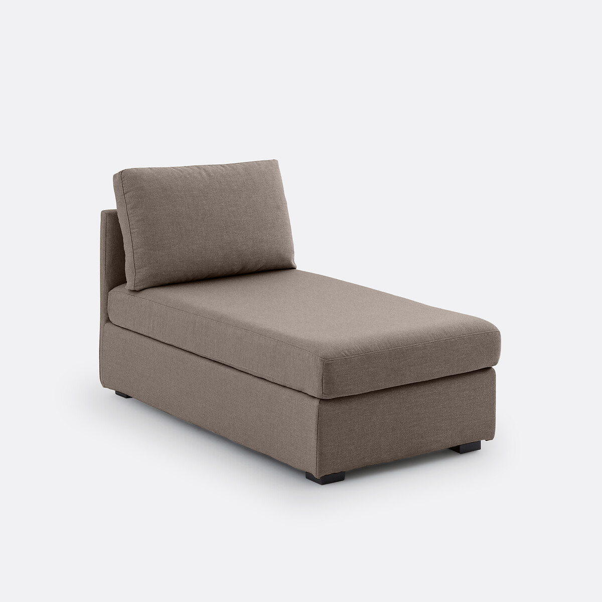 Mêlee longchair, superieur comfort, Robin taupe , SO'HOME