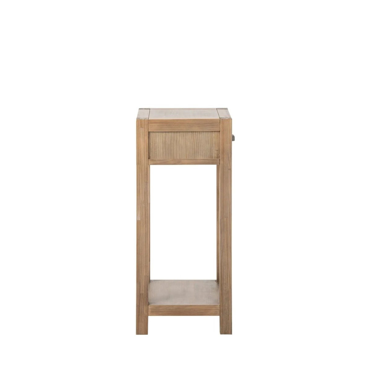 Table d'appoint en bois naturel avec tiroir et tablette H90 - BASTIDE bois clair, HELLIN, DEPUIS 1862